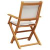 vidaXL Garden Chairs 2 pcs Cream White Solid Wood Acacia and Fabric