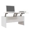 vidaXL Coffee Table White 102x50.5x46.5 cm Engineered Wood