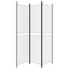 vidaXL 3-Panel Room Divider White 150x200 cm Fabric