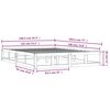 vidaXL Bed Frame without Mattress White 135x190 cm Double Double Solid Wood