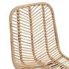 vidaXL Dining Chair 2 pcs Natural 44.5 x 55 x 85 cm Rattan and Iron