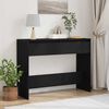 vidaXL Console Table Black Oak 100 x 35 x 76.5 cm Engineered Wood