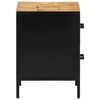 vidaXL Bedside Cabinet with Drawer Brown and Black 40 x 35 x 50 cm