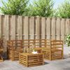 vidaXL Sofa Sets 5 pcs Natural Solid Acacia Wood