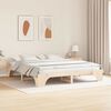 vidaXL Bed Frame Natural 180 x 200 cm Solid Pine Wood