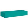 vidaXL Wall-mounted Drawer Shelves 2 pcs Blue 60x23.5x10cm MDF