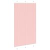 vidaXL Pleated Blind Pink 115x200 cm Fabric Width 114.4 cm Polyester