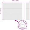 vidaXL Hexagon Fence Grey 1.5 x 50 m PVC