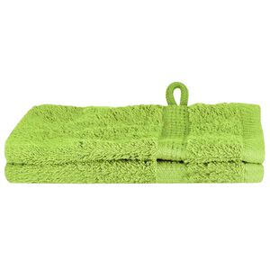 vidaXL Guest Towel SOLUND 2 pcs Green 15 x 21 cm 550 gsm