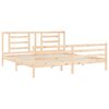vidaXL Bed Frame without Mattress 200x200 cm Solid Wood