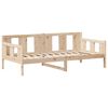 vidaXL Day Bed with Roof without Mattress 90x190 cm Single Solid Wood