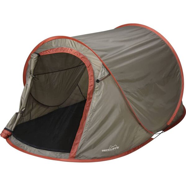 Redcliffs Pop-up Tent for 1-2 person 220x120x95 cm Brown