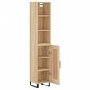 vidaXL Highboard Sonoma Oak 34.5x34x180 cm Engineered Wood