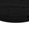 vidaXL Table Top Round Black &Oslash;40x3 cm Solid Wood Pine