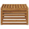 vidaXL Outdoor Footstool Solid Acacia Wood Natural 59 x 59 x 37 cm