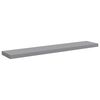 vidaXL Floating Wall Shelves 2 pcs Grey 120x23.5x3.8 cm MDF