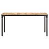 vidaXL Dining Table 160x80x76 cm Rough Mango Wood