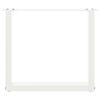 vidaXL Coffee Table Legs U-Shaped 2 pcs White 50x(42-43) cm Steel