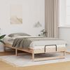 vidaXL Bed Frame Brown 100 x 210 cm Solid Pine Wood