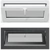 vidaXL Basement Window RISOR 90 x 40 cm PVC and Clear Plain Glass