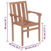 vidaXL Stackable Garden Chairs 8 pcs Solid Teak Wood