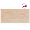 vidaXL Table Tops 4 pcs 90x45x1.7 cm Rectangular Solid Wood Pine