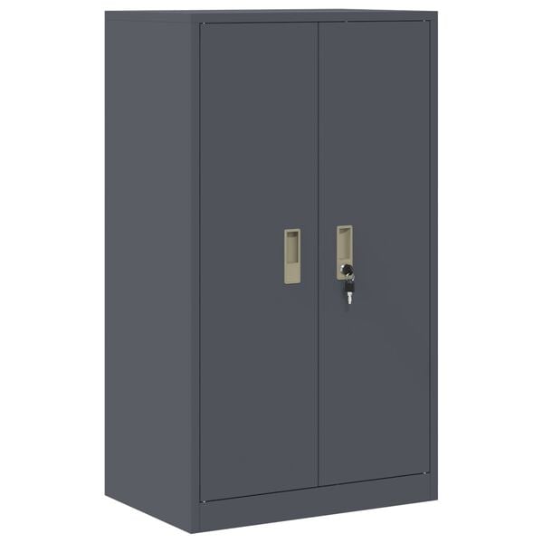 vidaXL Storage Cabinet Anthracite 60 x 40 x 105 cm Cold-Rolled Steel