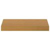 vidaXL Wall Shelf 2 pcs Beige 40 x 23.5 x 4 cm Engineered Wood