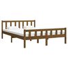 vidaXL Bed Frame without Mattress Honey Brown Solid Wood King Size
