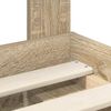 vidaXL Bed Frame with Drawer Sonoma Oak 135 x 190 cm Solid Pine Wood