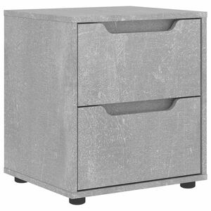 vidaXL Bedside Cabinet VISNES Concrete Grey 45x40x50 cm Engineered Wood