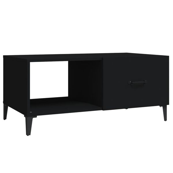 vidaXL Coffee Table Black 90x50x40 cm Engineered Wood