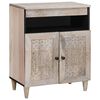 vidaXL Sideboard Bleached White 60 x 33 x 75 cm Solid Mango Wood