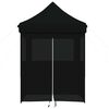 vidaXL Party Tent Folding Black 200 x 200 x 306 cm Oxford Fabric