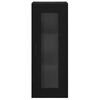 vidaXL Wall Mounted Cabinet Black Oak 34.5 x 34 x 90 cm