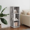 vidaXL Corner Cabinet Concrete Grey 33x33x100 cm Engineered Wood