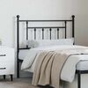 vidaXL Metal Headboard Black 90 cm