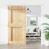 vidaXL Sliding Door with Hardware Set 95x210 cm Solid Wood Pine