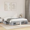 vidaXL Bed Frame without Mattress Concrete Grey 150x200cm Engineered Wood