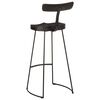 vidaXL Bar Stools 2 pcs Black 49x43x103 cm Solid Wood Mango