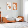 vidaXL Bed Frame without Mattress Wax Brown 90x190 cm Single Solid Wood Pine