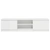 vidaXL TV Cabinet High Gloss White 140x40x35.5 cm Engineered Wood