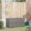 vidaXL Garden Storage Box Grey 120x50x60 cm Poly Rattan