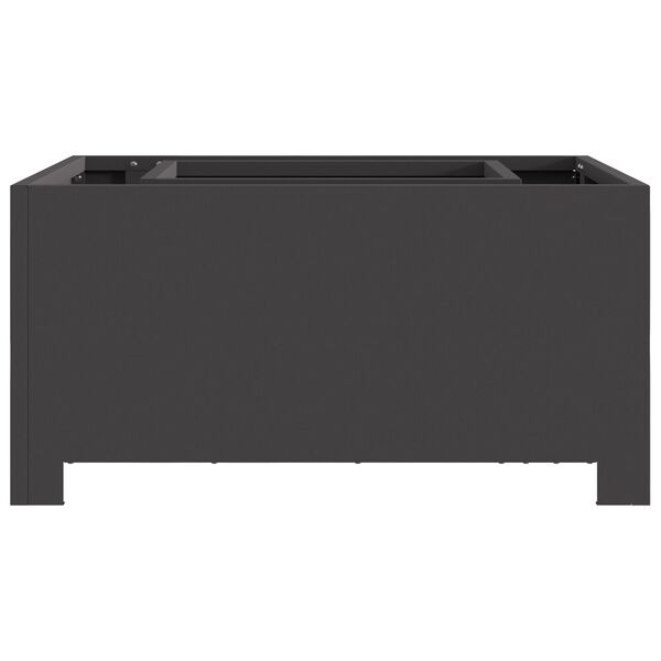 vidaXL Fire Pit Black 60 x 60 x 30 cm Steel