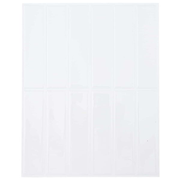 vidaXL Rectangular Tile 50 pcs White 29 x 23 x 0.08 cm