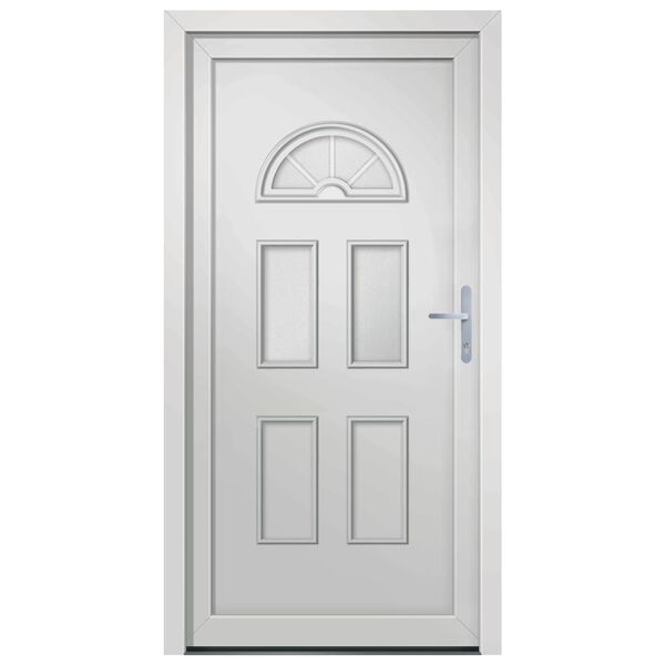 vidaXL Front Door White 98x198 cm PVC