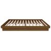 vidaXL Bed Frame without Mattress Honey Brown Solid Wood Double