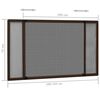 vidaXL Extendable Insect Screen for Windows Brown