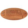 vidaXL Table Top 80x40x2.5 cm Oval Solid Wood Acacia