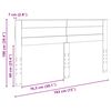 vidaXL Headboard White 180 cm Engineered wood